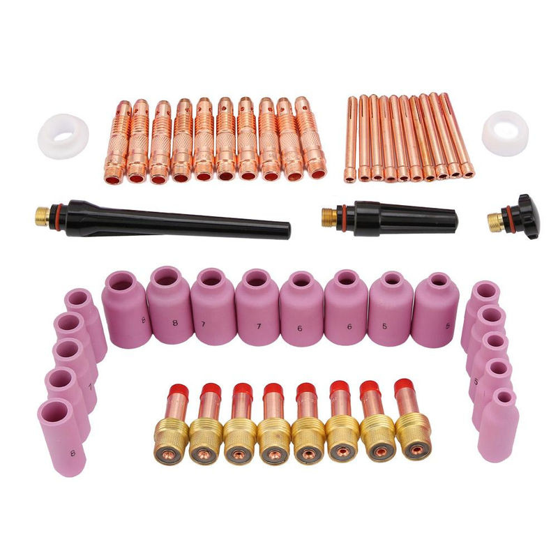 Koogeelife 51-teiliges WIG Schweißbrenner Verbrauchsmaterial Set WP171826 Serie mit Keramik-Zubehör in Multicolor - Bild 5