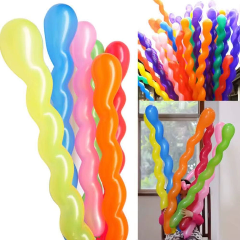 100 Stück bunte Latex-Spiralballons in 40 Zoll für deine Geburtstagsfeier und Mottoparty, mehrfarbig - Bild 5