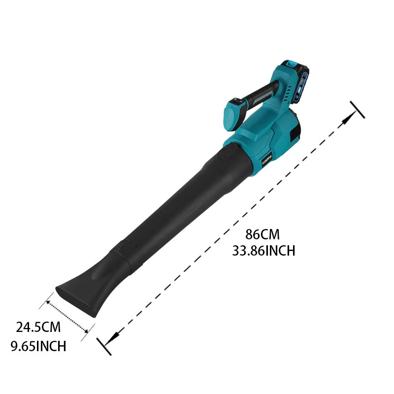 Koopa Tool Elektrischer Akku-Laubbläser mit 3 Geschwindigkeitsmodi für die Reinigung von Terrassen und Laub - Bild 6
