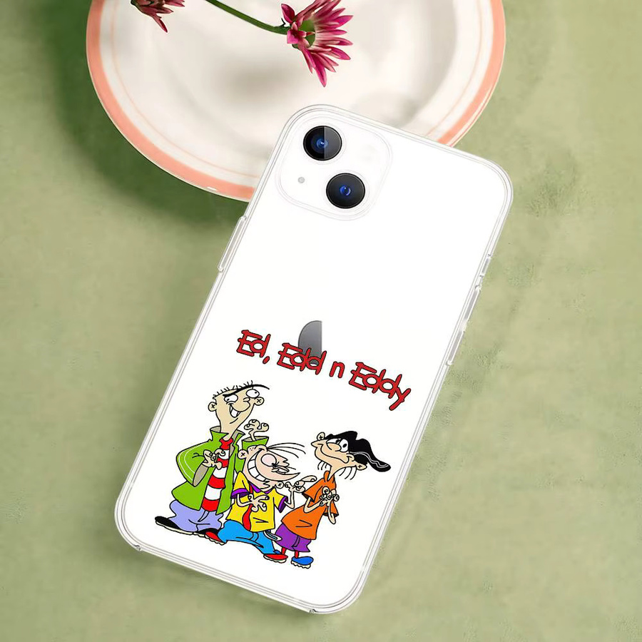 Stoßfeste Silikon Handyhülle mit Cartoon E-Ed Edd N Eddy Design für Apple iPhone, Transparent - Bild 2