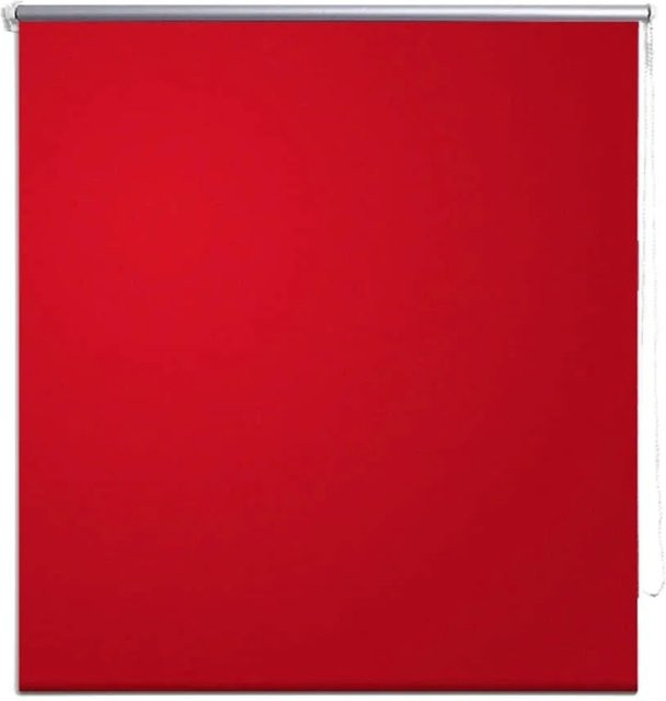 vidaXL Verdunkelungsrollo Rot, thermoisolierend, B/H: 120 x 230 cm - Bild 1