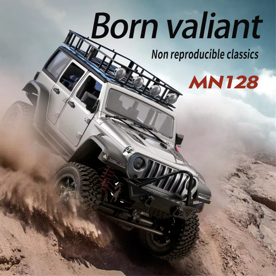 JIKEFUN RC-Auto Rock Crawler, 1:12, ferngesteuert, mit LED-Licht, ab 14 Jahren - Bild 4