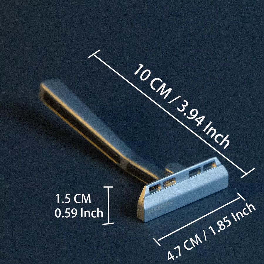 Colorlamb Metall-Sicherheitsrasierer, Herren, Zinklegierung, 30 Klingen - Bild 2