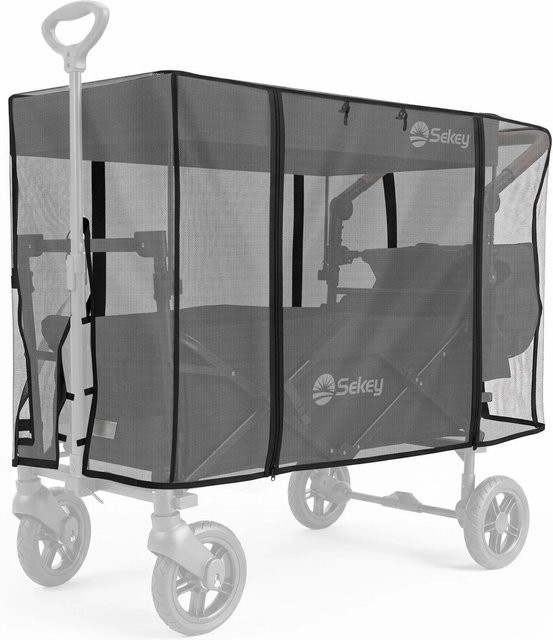 Sekey Insektenschutz für faltbaren Bollerwagen mit Dach, B/T/H: 110 x 60 x 75 cm - Bild 1