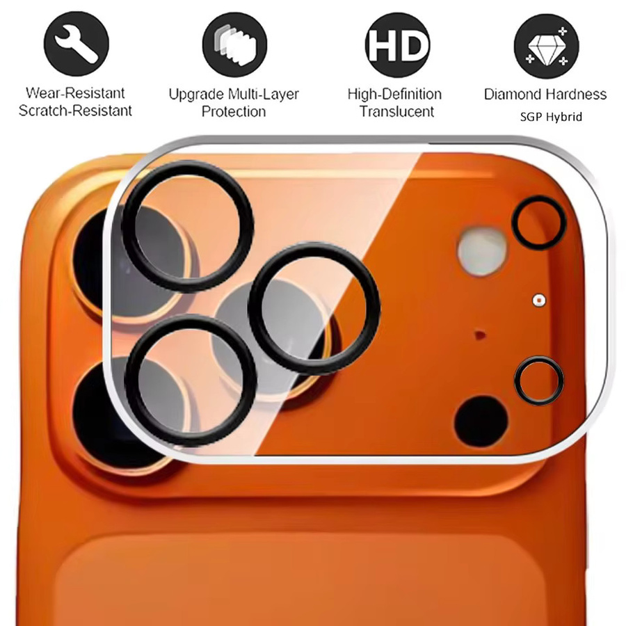 2er-Set Kameraobjektiv Schutzglas für Apple iPhone 17 Pro Max und iPhone 17 Pro aus gehärtetem Glas, transparent, volle Abdeckung - Bild 2