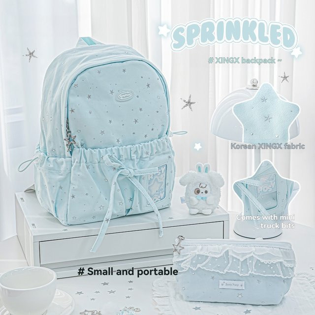 Blauer Star Rucksack mit großer Kapazität für Schüler und Pendler - Bild 1