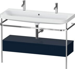 Duravit Möbelwaschtisch-Kombi Happy D.2 Plus in Blau Matt mit 1 Waschbecken und 1 Schublade, Breite: 117,5 cm, Tiefe: 49 cm - Bild 1