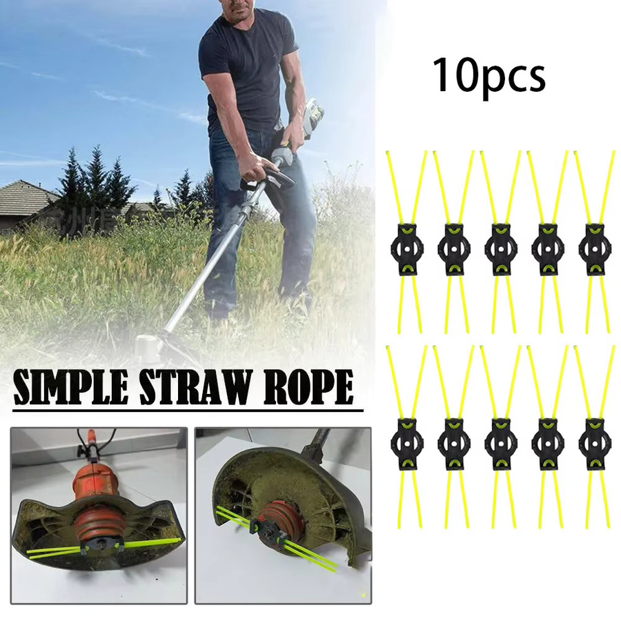 DAZZLEEX 10 Stück Rasenmäher-Strohseil-Ersatzteile Cutting Line für den Grasschneider-Kopf - Bild 4