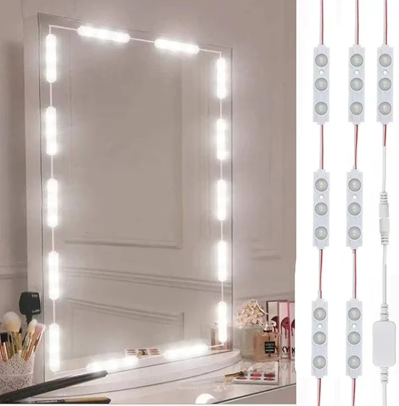 Dimmbares LED Schminkspiegel Licht-Kit mit Touch-Control und Wasserdichtigkeit in Weiß - Bild 2