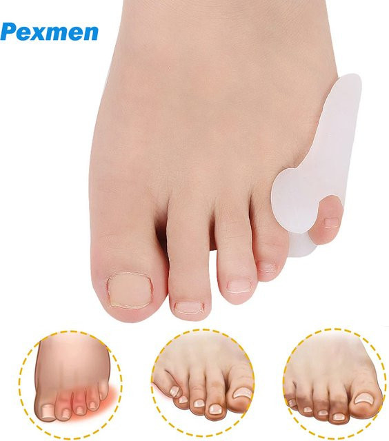 Pexmen Zehenspreizer Bunionette Pads, Pinky Bunion Corrector, Unisex - Bild 1