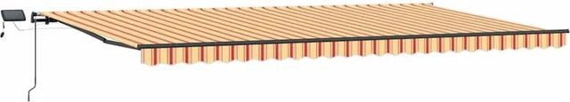 vidaXL Einziehbare Markise aus Stoff in Gelb und Orange, B: 600 cm, T: 300 cm - Bild 1