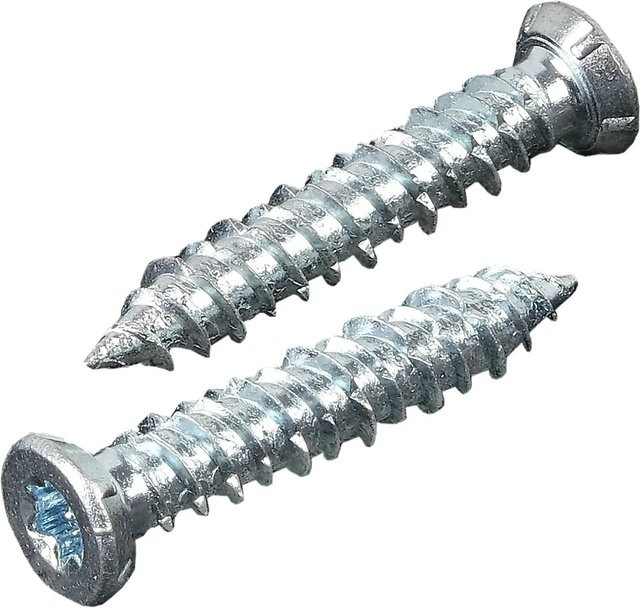 Kovalex Befestigungsschrauben für Terrassenlager aus verzinktem Stahl, Farbe: Silber, Durchmesser: 7,5 mm, Länge: 42 mm, 50 Stück - Bild 1