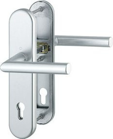 Hoppe Schutzgarnitur Ams.1400/3331/3310 Alu.F1 in Silber mit 92mm Durchmesser und 67-72mm Passform - Bild 1