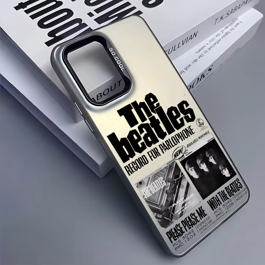 B-BeaTles Band Silikon Handyhülle für Samsung Galaxy S25 Edge S24 S23 S22 S21 S20 Ultra in Silber - Bild 4