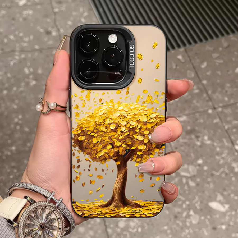 Geldbaum Handyhülle für Apple iPhone (verschiedene Modelle) mit mattem Hardcase Design in Multicolour - Bild 2