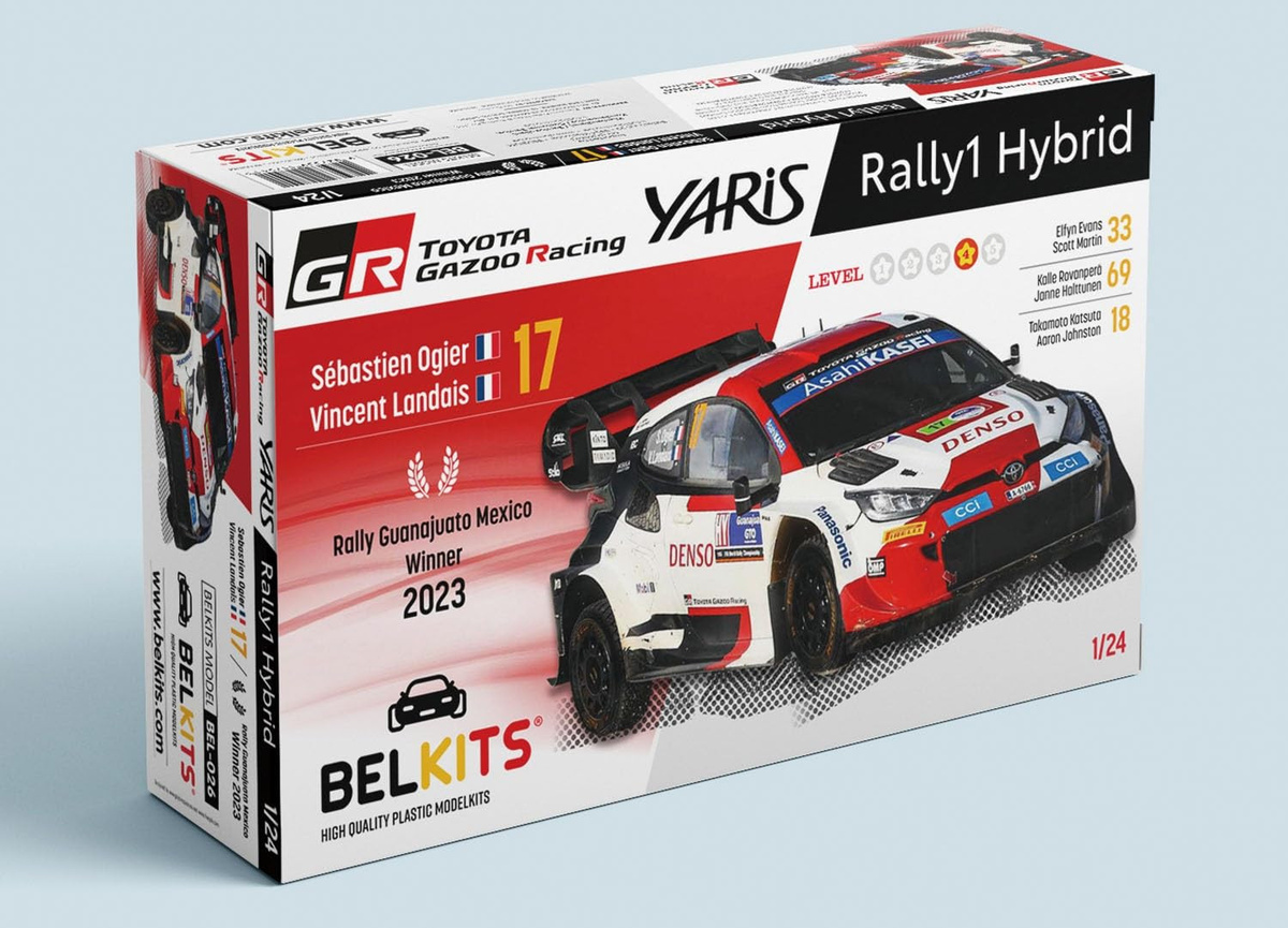 Belkits Toyota GR Yaris Rally1 Hybrid WRC 2023 Ergänzender Plastikmodellbausatz 1/24 - Bild 4