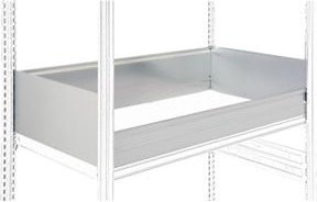 Bito Schüttgutlagerung aus Stahl, Farbe Silber, B/T/H: 99,6 x 82,4 x 20,0 cm, Fronthöhe: 10,0 cm - Bild 1