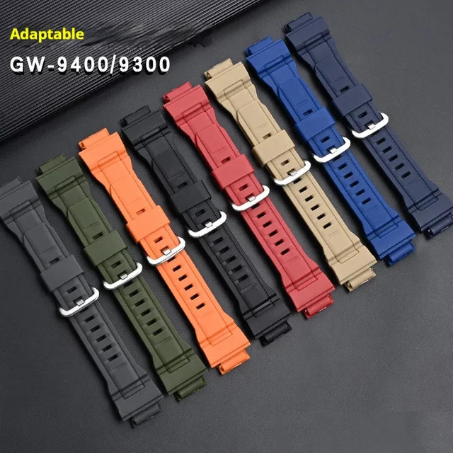 Casio Uhrenarmband Kautschuk, Schwarz, Herren - Bild 1
