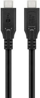 goobay USB4 Gen 3x2 Kabel USB-C auf USB-C mit 40Gbit/s, Schwarz - Bild 1