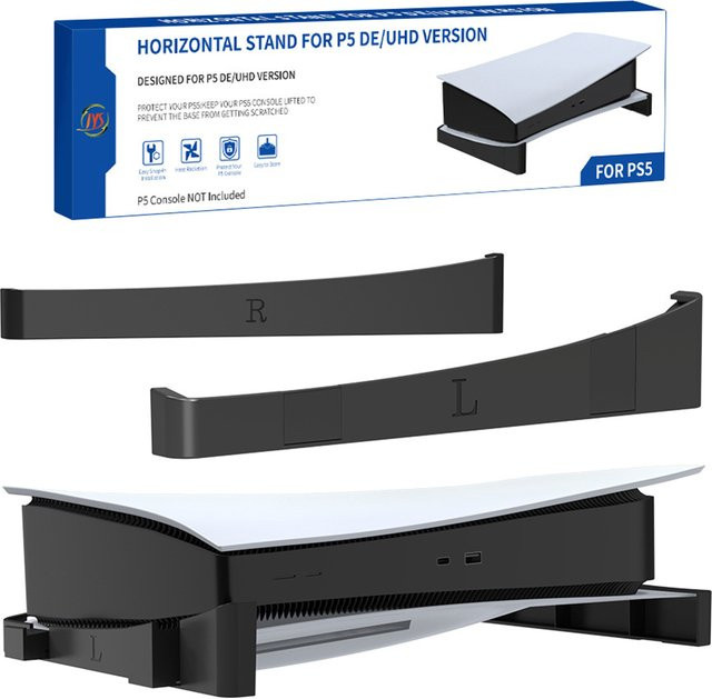 APWIKOGER 2er-Set Horizontale Dockingstation für PS5 Digital und Optical Disc Edition in Weiß und Schwarz - Bild 1