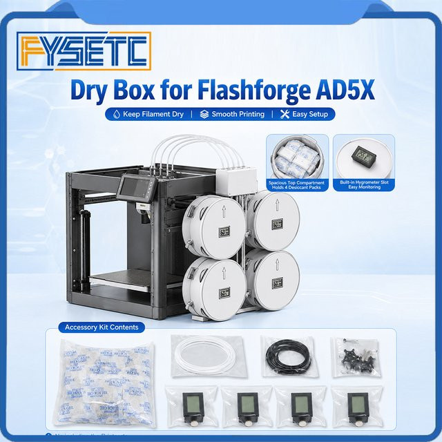 FlashForge AD5X Filament-Trockenbox zur Verbesserung der Druckqualität für FDM-Drucker - Bild 1