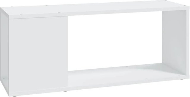 vidaXL TV-Schrank aus Holzwerkstoff in Weiß, B/T/H: 80 x 24 x 32 cm - Bild 1