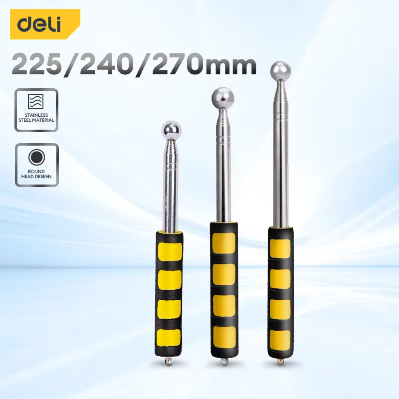Deli Multifunktionaler Teleskophammer als verstellbarer Metallprüfhammer und Bodenteststab für Inspektionsräume - Bild 3