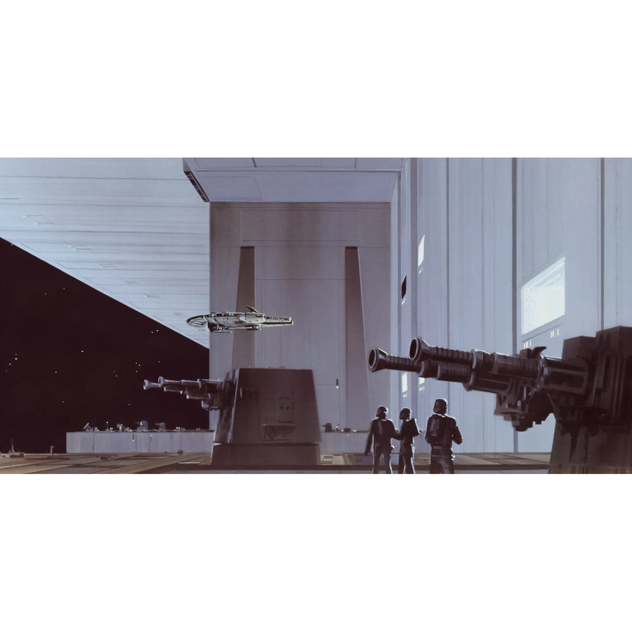 Komar Fototapete Vlies Star Wars Classic Death Star Hangar Grau B: 500 cm, H: 250 cm - Bild 2