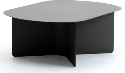 Leyform Beistelltisch aus lackiertem Stahl in Schwarz, B: 44 cm, T: 39 cm, H: 45 cm - Bild 1