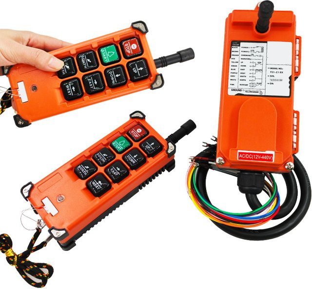 CNMAWAY Industrielles Fernbedienung Schalter Set mit 2 Sendern und 1 Empfänger für AC220V 380V 110V sowie DC 12V 24V 36V Steuerung - Bild 1
