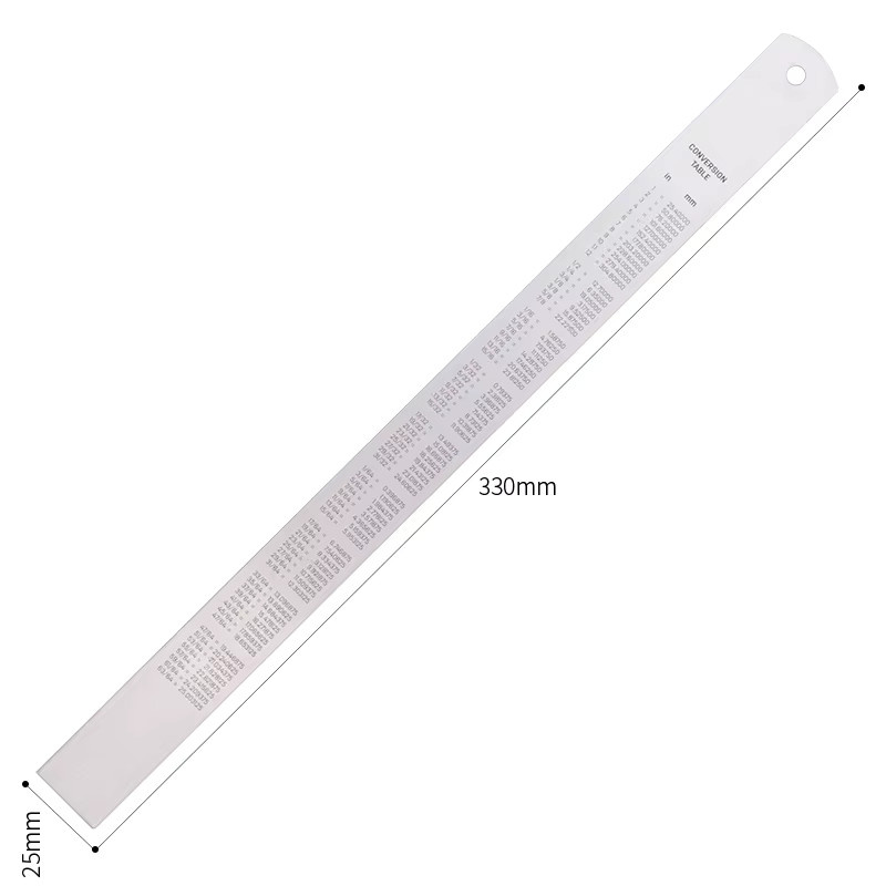 Deli Präzisions-Stahllineal aus Edelstahl in Silber, Länge: 15 cm - Bild 3