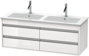 Duravit Waschtischunterschrank Ketho in Weiß Hochglanz, wandhängend mit 4 Schubladen, B/H/T: 127 x 47,5 x 48 cm - Bild 1