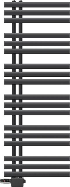 LuxeBath Badheizkörper Iron EM Handtuchwärmer mit Thermostat in Anthrazit, B/H: 50 x 140 cm - Bild 1