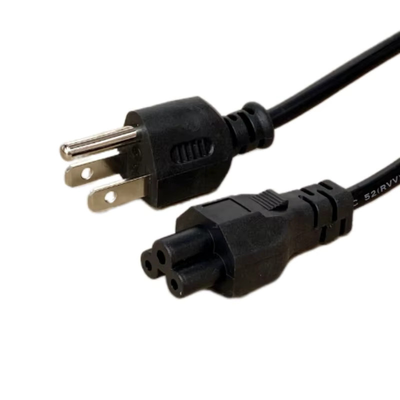Fengyidz Netzteil Adapter USA Stecker auf IEC C5 Netzkabel, Schwarz, Länge: 1,2 m - Bild 2
