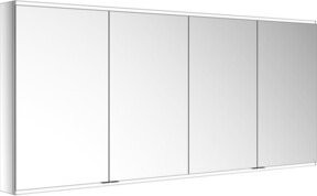 Keuco Royal Modular 2.0 Spiegelschrank mit LED-Beleuchtung und 4 Drehtüren, Farbe Weiß/Silber, Höhe: 210 cm, Breite: 90 cm, Tiefe: 16 cm - Bild 1