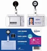 Avery Zweckform Ausweishalter transparent B: 90 mm, H: 54 mm - Bild 1