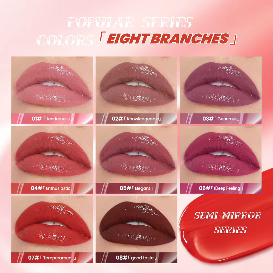 QIBEST Lippenglanz, Rot, Glänzend, Damen - Bild 3