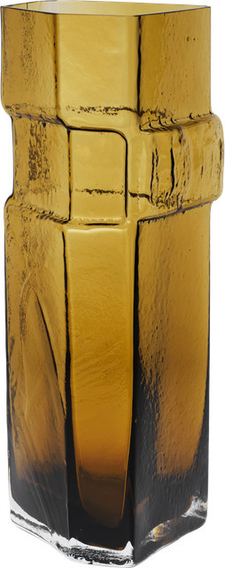Ferm Living Muro Vase aus Glas in Braun - Bild 1