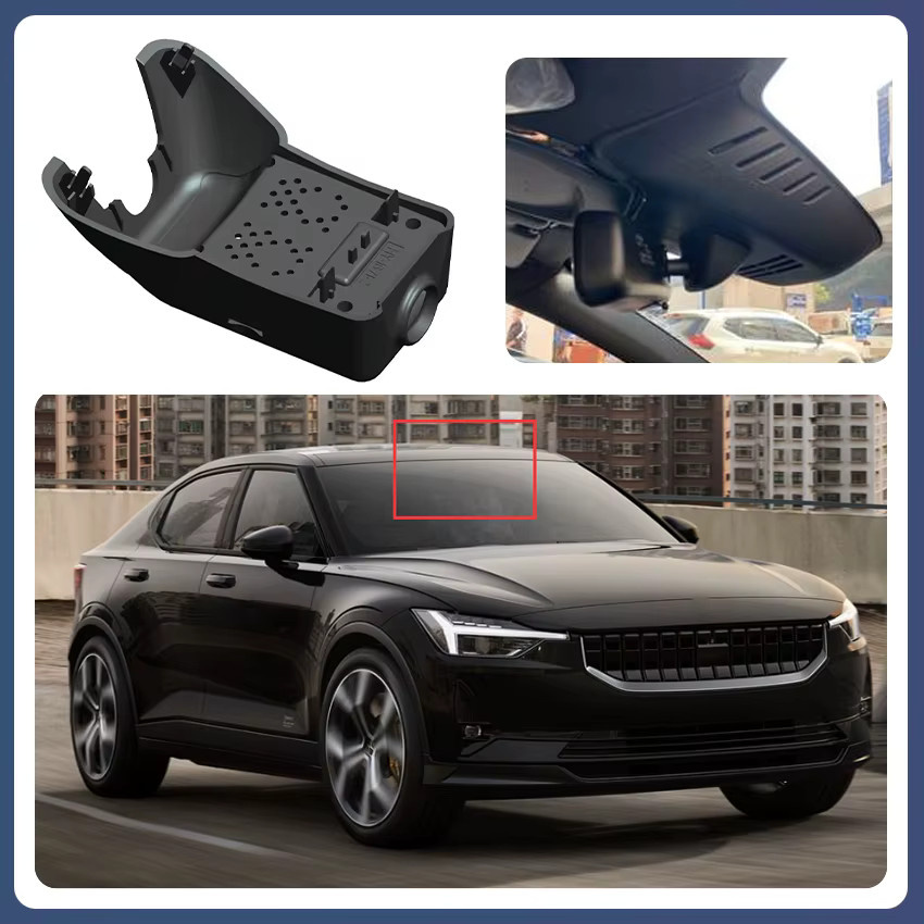HESHECAM 4K UHD Dashcam mit WLAN für Volvo XC90 XC60 XC40 S90 V90 S60 V60 S80 XC70 C40 EC40 und Polestar 2, Schwarz - Bild 3