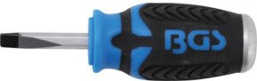 BGS Schraubendreher Schlitz 6 mm Klingenlänge 38 mm Blau aus Edelstahl - Bild 1
