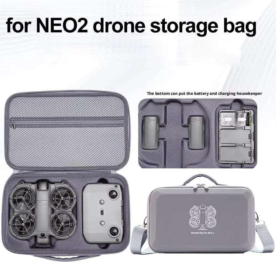 Wasserdichte Tragetasche in Grau für DJI NEO 2 und Drohnenzubehör - Bild 2