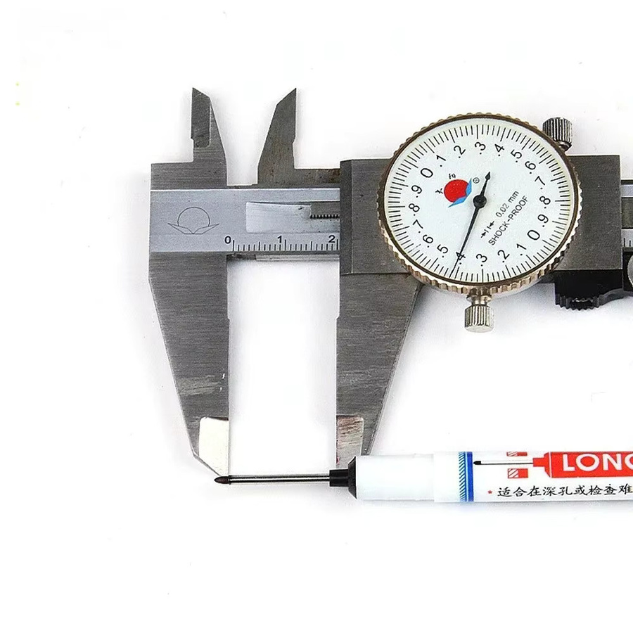 Wasserdichte Permanent-Marker mit langem Kopf für Metall und Holzbearbeitung, 20 mm Spitze, Farben: Rot, Schwarz, Blau, Grün - Bild 2