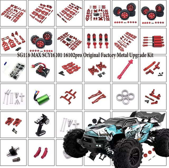 YOUSHANGBAO Ferngesteuertes Auto, 1:16, Rot, Metall, Zubehör - Bild 1