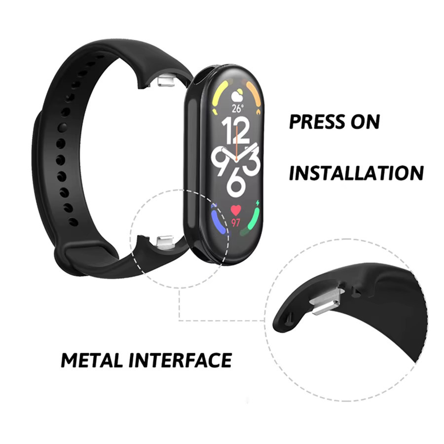 ATOPKEY Silikon Sportarmband für Xiaomi Mi Band 8, Mi Band 9 und Mi Band 10, Unisex Ersatzarmband - Bild 4