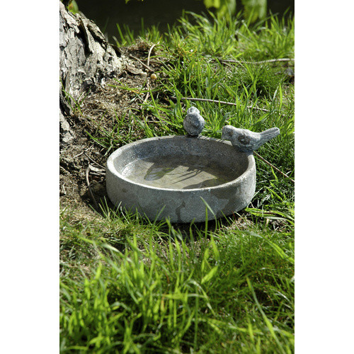 Dobar Klassische Vogeltränke Pool-Oase Grau B/T/H: 18 x 18 x 4,5 cm - Bild 2