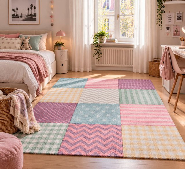 Pergamon Kinder und Jugend Teppich Maui Sterne in Bunt, B/T: 160 x 230 cm - Bild 1