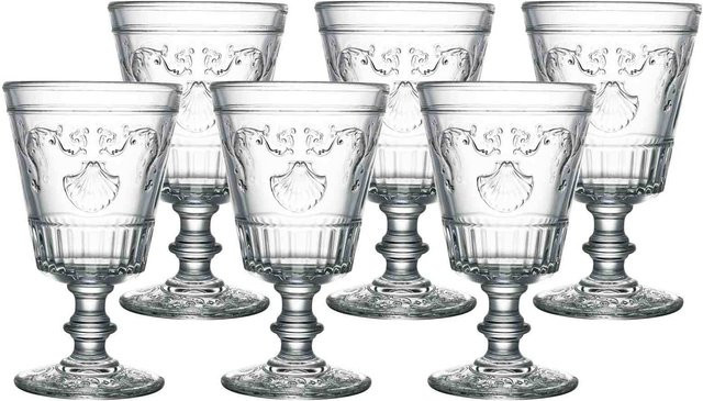 La Rochére Versailles Verkostungsgläser aus Glas, transparent, 6er Set, 400 ml pro Glas - Bild 1