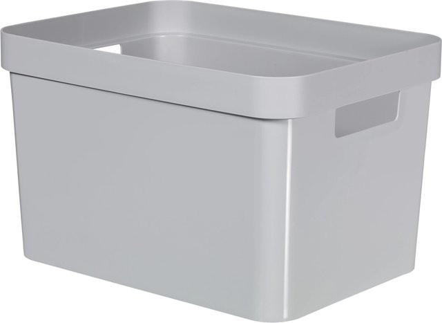 Curver Box Infinity Aufbewahrungsbox Grau B: 35,6 cm, T: 26,6 cm, H: 21,8 cm - Bild 1