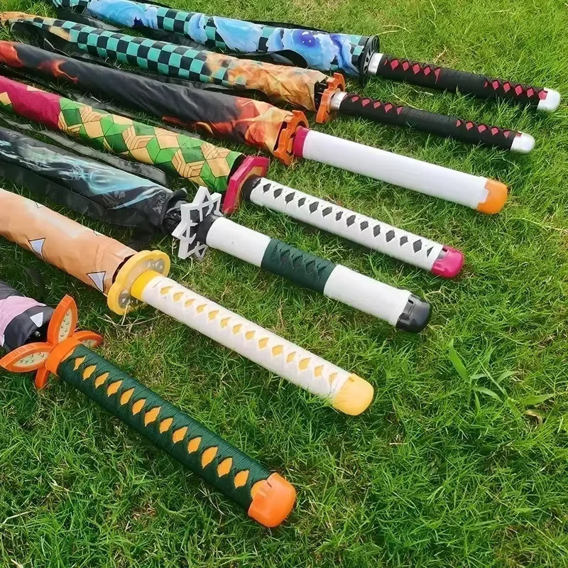 Bandai Demon Slayer Katana Regenschirm, Kochou Shinobu, Schwarzer Sonnenschirm - Bild 1