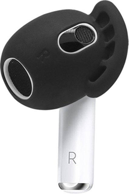 LAIMANEI Silikon-Ohrstöpsel für Apple AirPods 3, rutschfeste Kopfhörer-Ohrabdeckungen in Schwarz oder Weiß - Bild 1